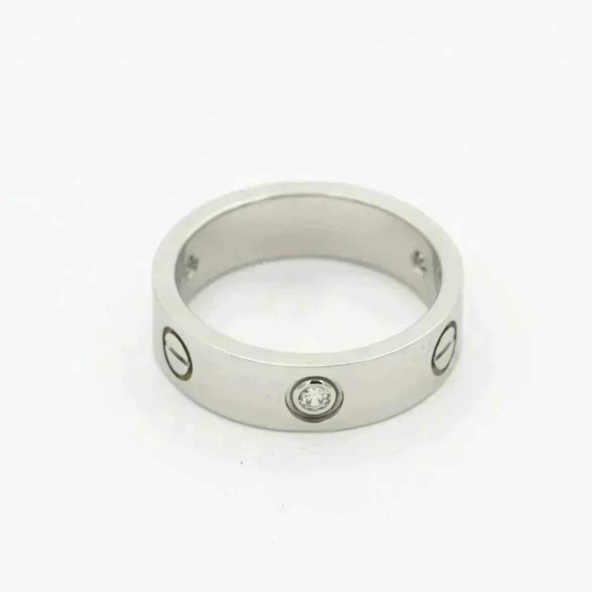 ¡®Moco¡¯LOVE RING 5.5MM 3 DIAMONDS SILVER