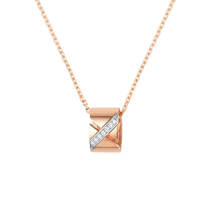 [moco jewelrys]LIENS EVIDENCE DIAMANTEN HALSKETTE