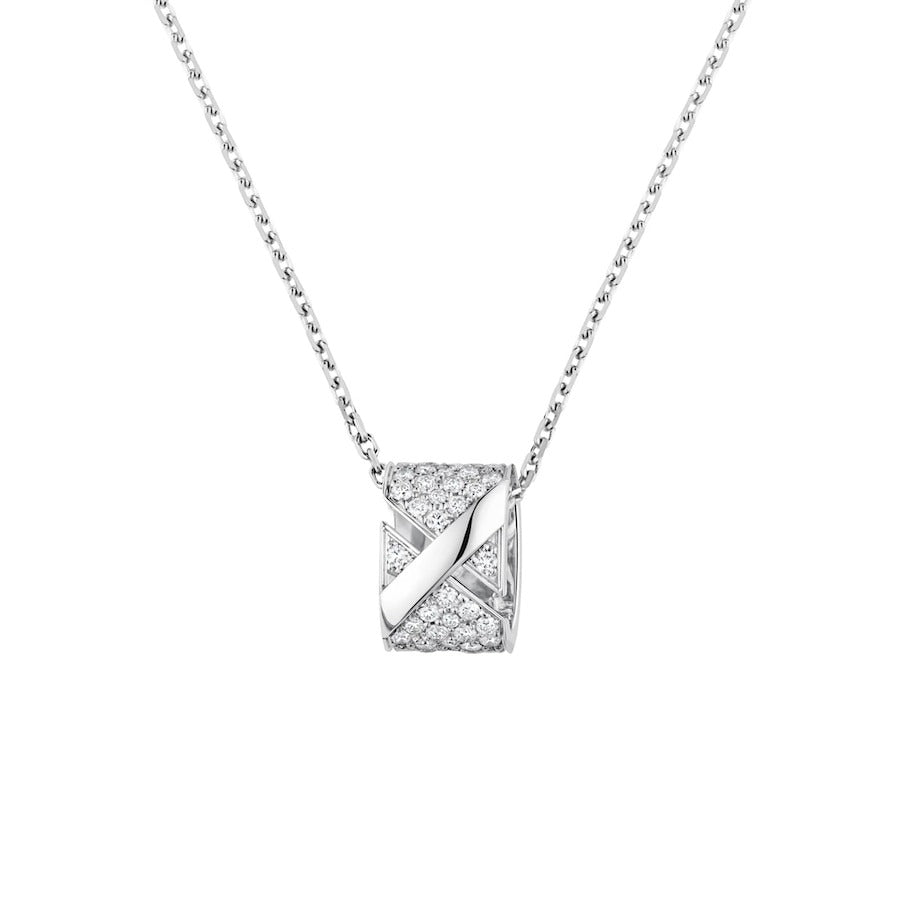 [moco jewelrys]LIENS EVIDENCE DIAMOND PAVED HALSKETTE
