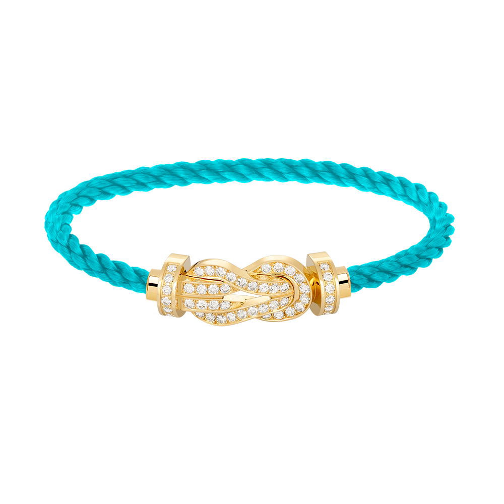 ¡®Moco¡¯CHANCE LARGE 8 FIGURE BUCKLE FULLDIAMOND BRACELET GOLD