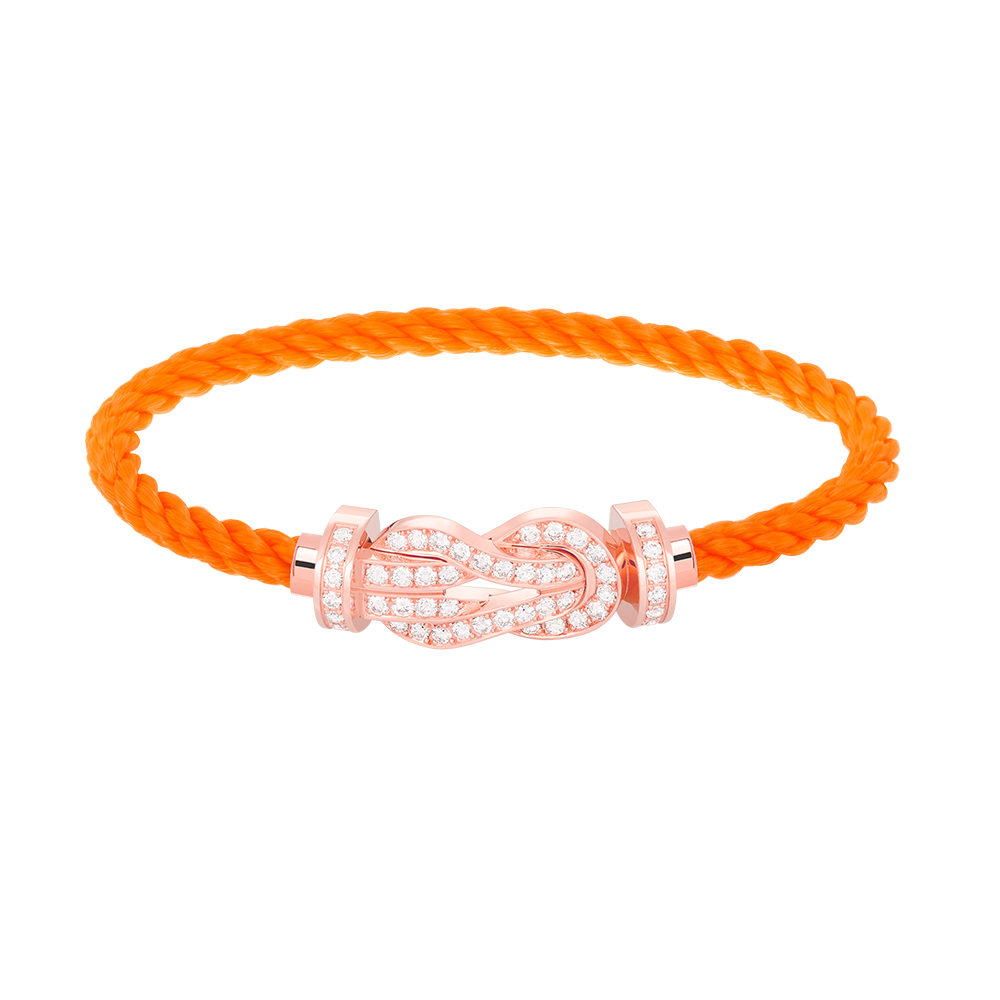 ¡®Moco¡¯CHANCE LARGE 8 FIGURE BUCKLE FULL DIAMOND BRACELET ROSE GOLD