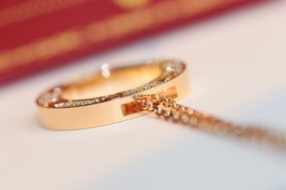 [moco jewelrys]LIEBESKETTE VERSTELLBAR ROSÉGOLD