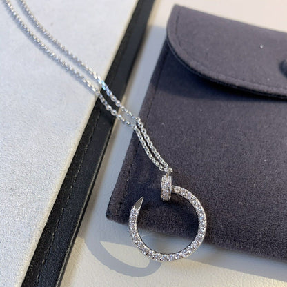 [moco jewelrys]JUSTE HALSKETTE SILBER DIAMANTEN