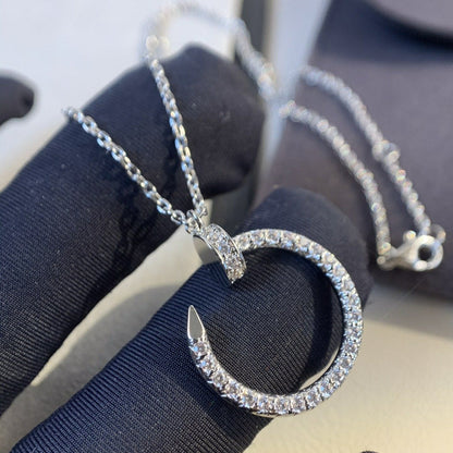 [moco jewelrys]JUSTE HALSKETTE SILBER DIAMANTEN