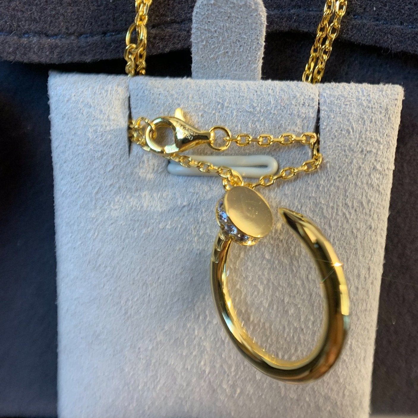 [moco jewelrys]JUSTE NECKLACE GOLD DIAMONDS
