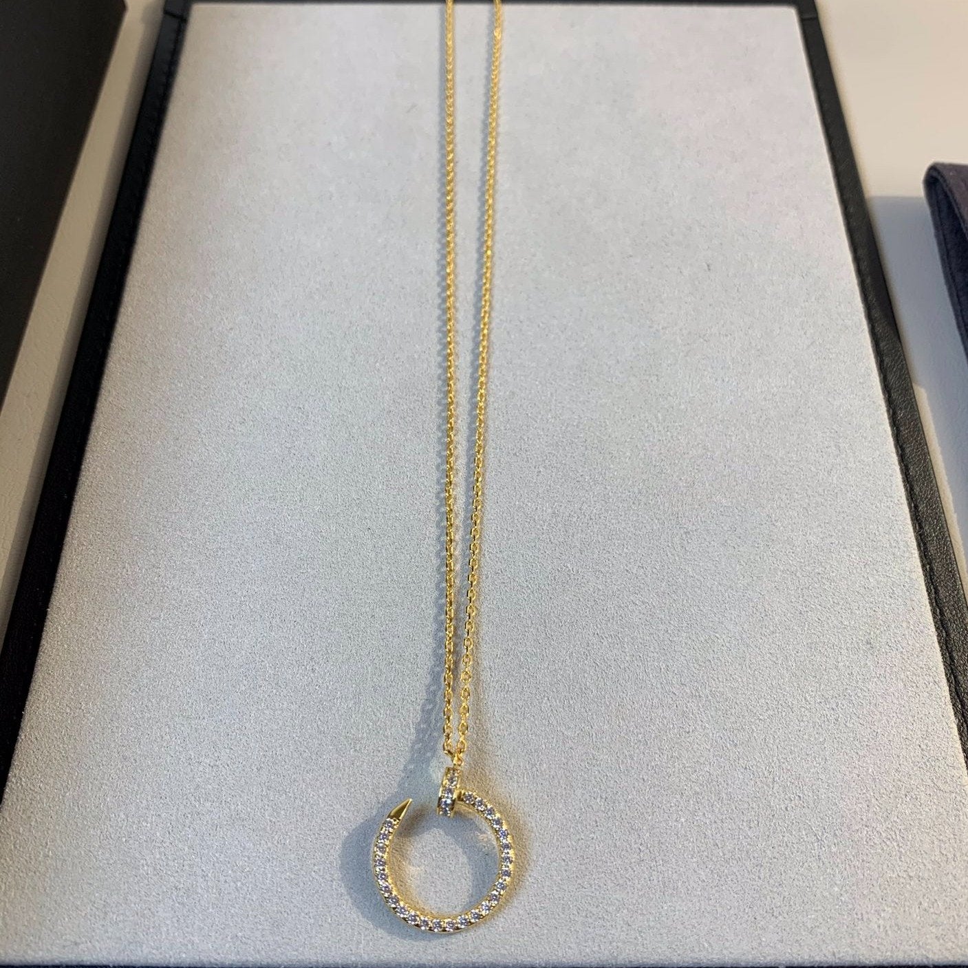 [moco jewelrys]JUSTE NECKLACE GOLD DIAMONDS