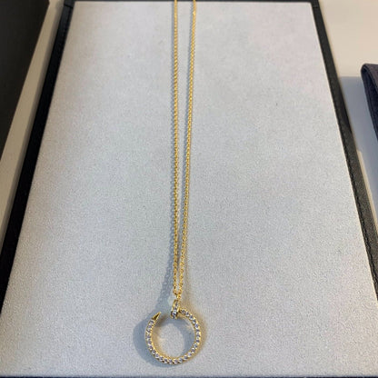 [moco jewelrys]JUSTE NECKLACE GOLD DIAMONDS