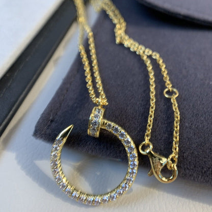[moco jewelrys]JUSTE NECKLACE GOLD DIAMONDS