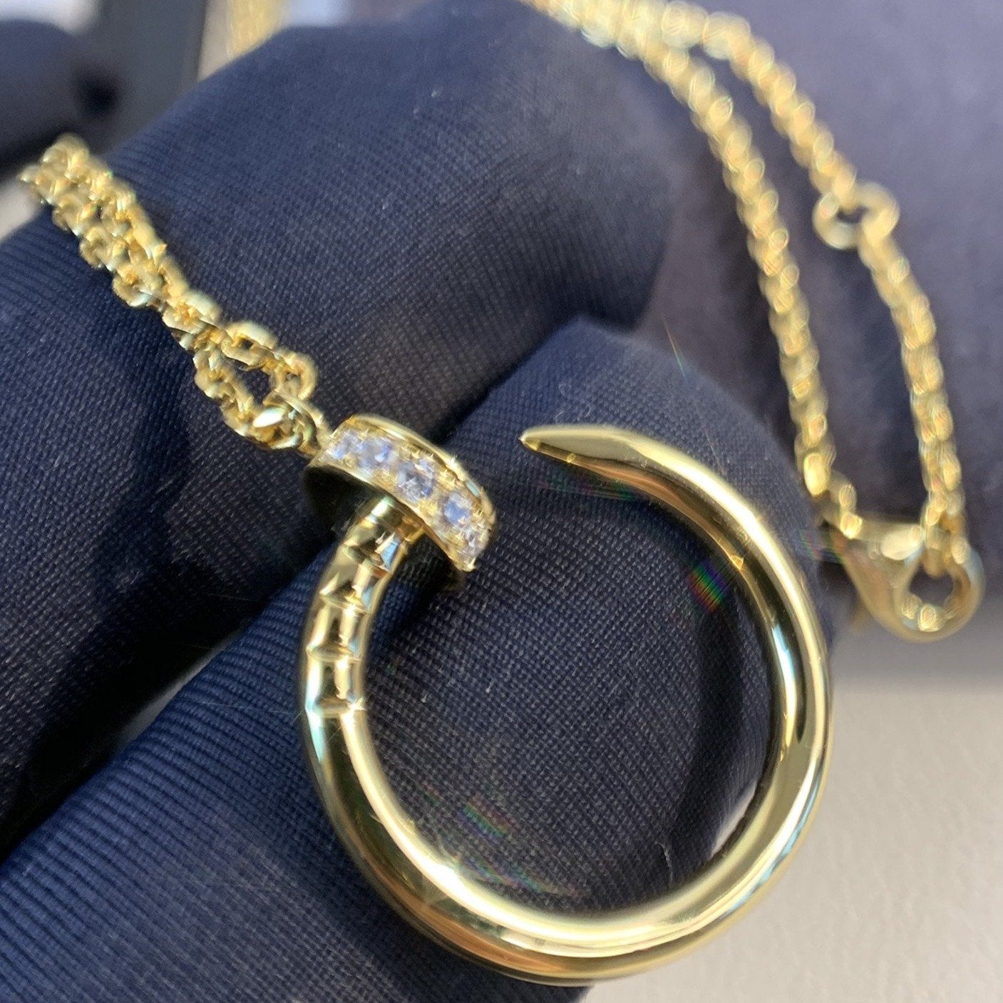 [moco jewelrys]JUSTE NECKLACE GOLD DIAMONDS