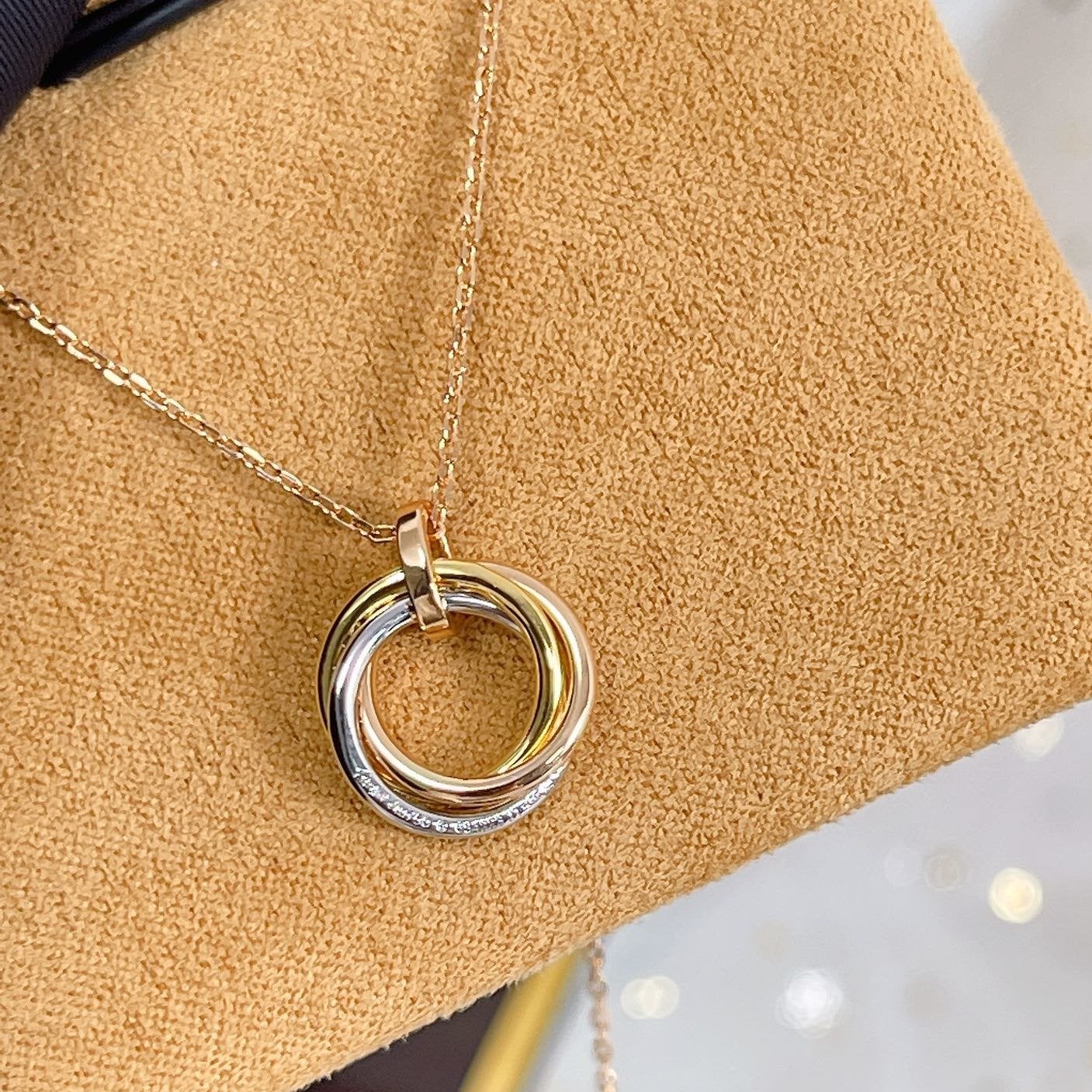 [moco jewelrys]TRINITY HALSKETTE SILBER GOLD ROSÉGOLD DIAMANTEN