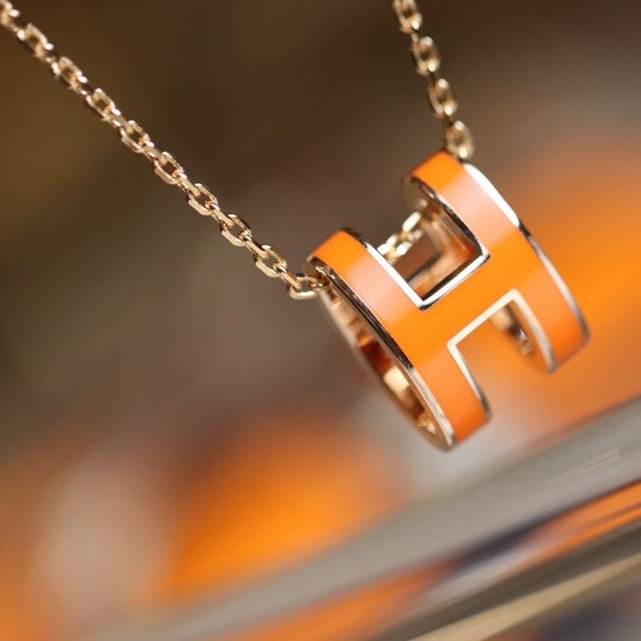 [moco jewelrys]POP H ANHÄNGER ROSÉGOLD