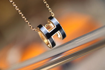 [moco jewelrys]POP H ANHÄNGER ROSÉGOLD