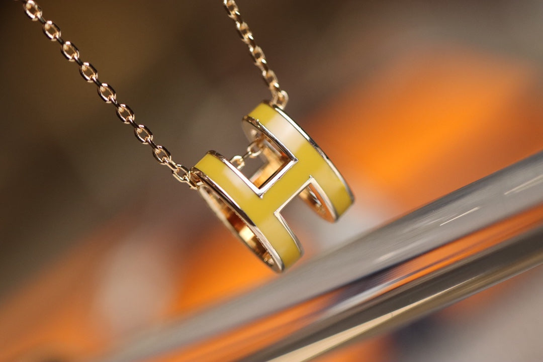 [moco jewelrys]POP H ANHÄNGER ROSÉGOLD