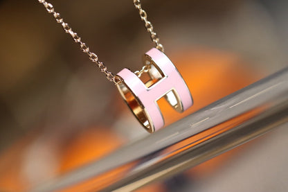 [moco jewelrys]POP H ANHÄNGER ROSÉGOLD