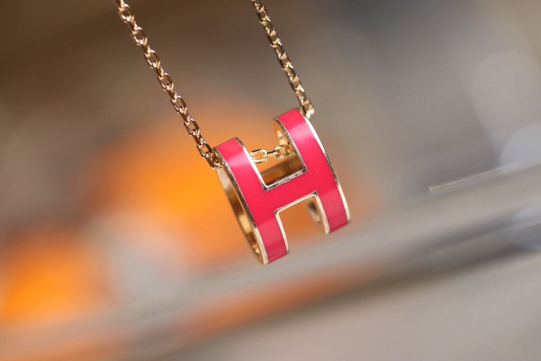 [moco jewelrys]POP H ANHÄNGER ROSÉGOLD