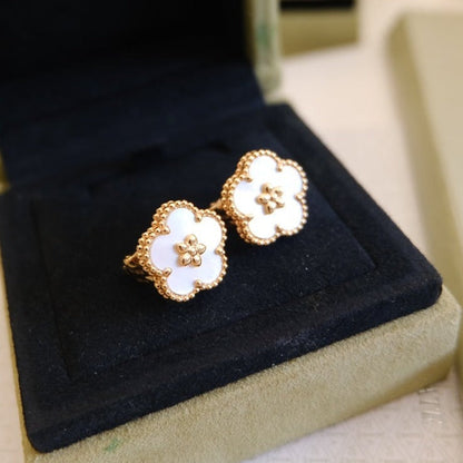 ¡®Moco¡¯LUCKY PINK GOLD WHITE MOP EARRINGS
