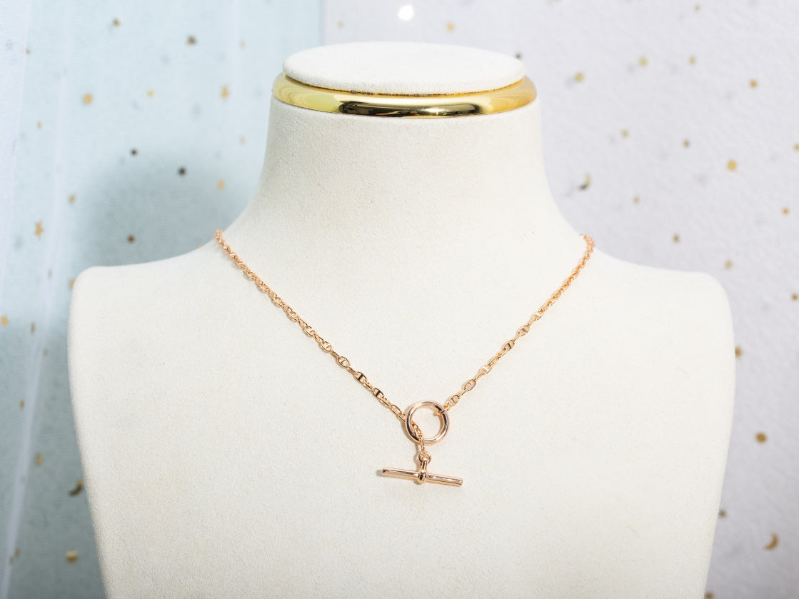 [moco jewelrys]ECHAPPEE HALSKETTE ROSÉGOLD
