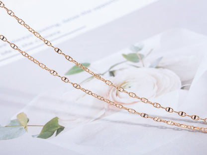 [moco jewelrys]ECHAPPEE HALSKETTE ROSÉGOLD