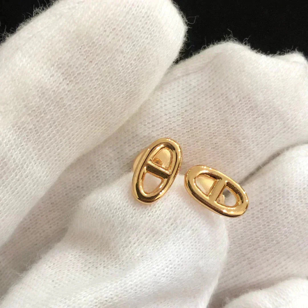 ¡®Moco¡¯CHAINE SMALL EARRINGS GOLD AND SILVER