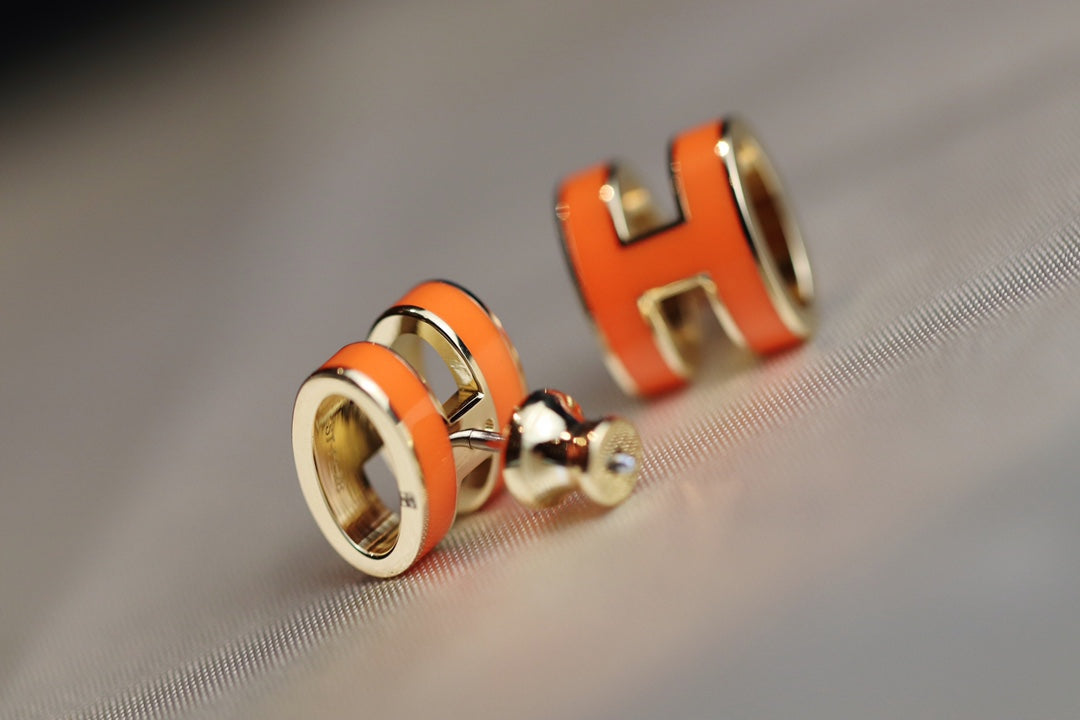 [moco jewelrys]MINI POP H OHRRINGE ORANGE