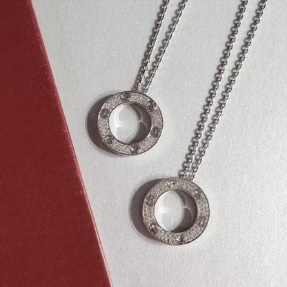[moco jewelrys]LOVE NECKLACE ADJUSTABLE SILVER