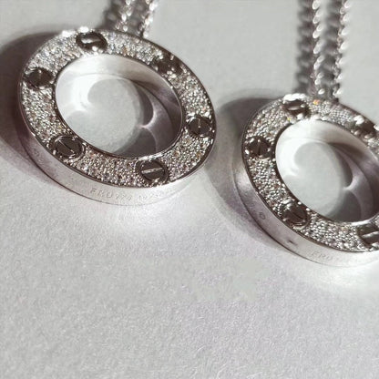 [moco jewelrys]LOVE NECKLACE ADJUSTABLE SILVER