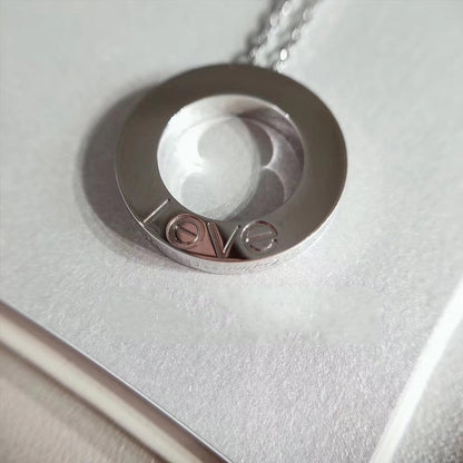 [moco jewelrys]LOVE NECKLACE ADJUSTABLE SILVER