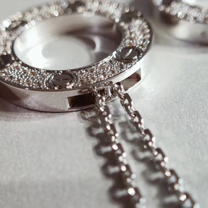 [moco jewelrys]LOVE NECKLACE ADJUSTABLE SILVER