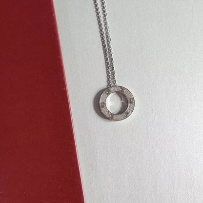 [moco jewelrys]LOVE NECKLACE ADJUSTABLE SILVER