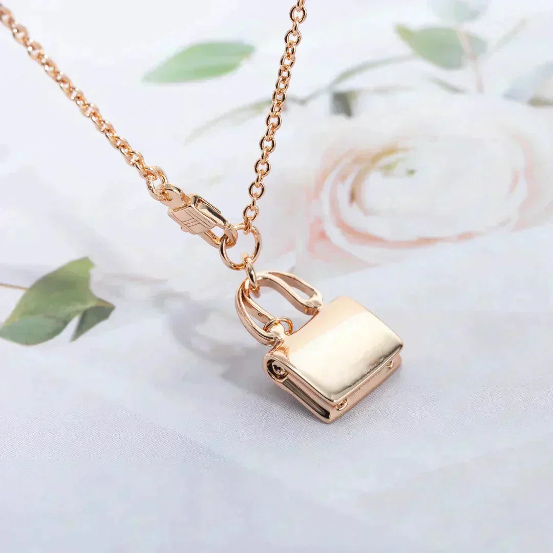 [moco jewelrys]AMULETT ANHÄNGER ROSÉGOLD KETTE