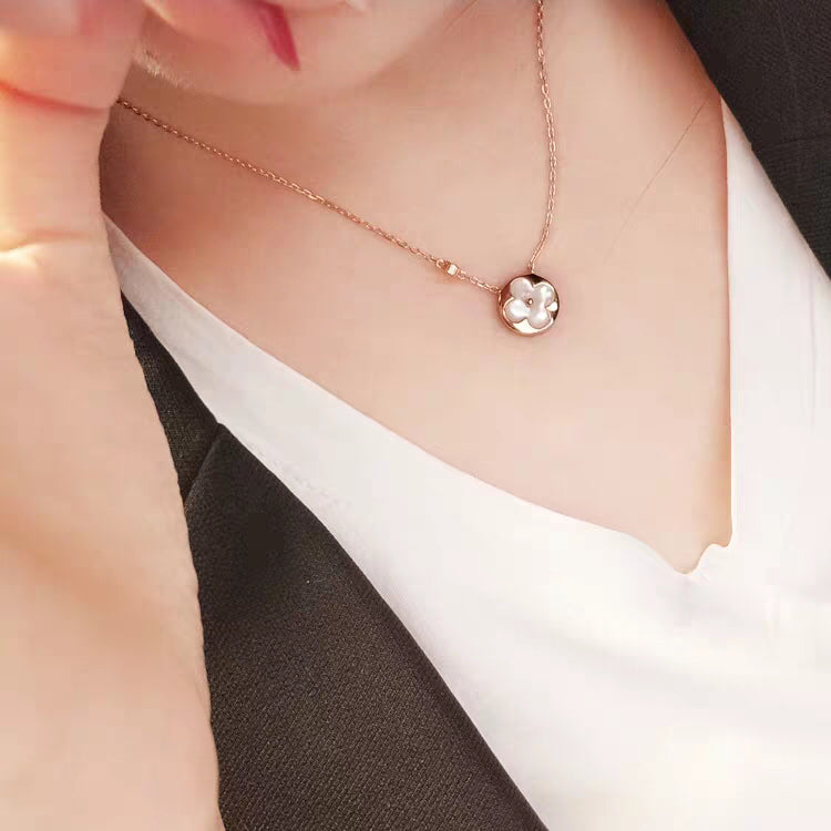 [moco jewelrys]SUN MOP GOLD 1 DIAMOND NECKLACE