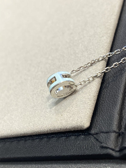 [moco jewelrys]POP H HELLBLAUE HALSKETTE