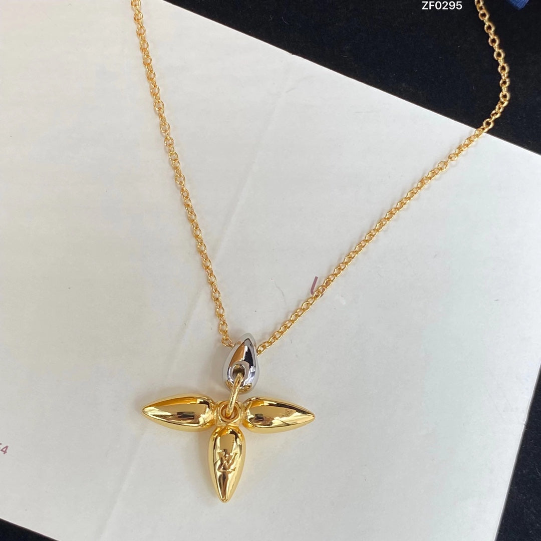 [moco jewelrys]LOUISETTE PEDANT GOLD NECKLACE