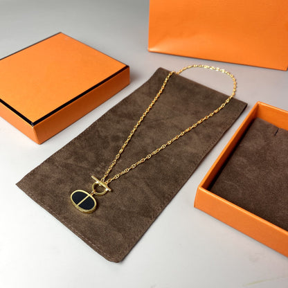 [moco jewelrys]KETTE VERSO SCHWARZE KERAMIK-HALSKETTE