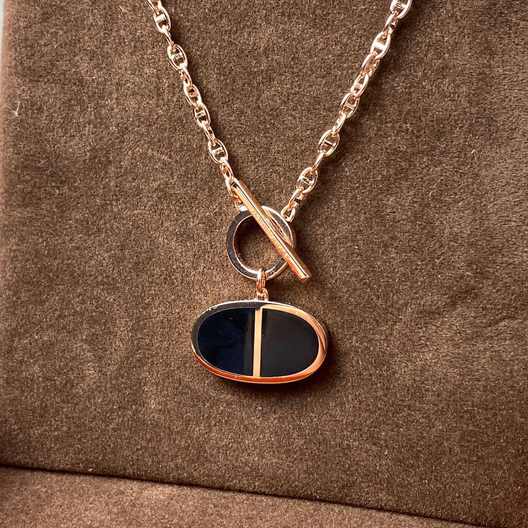 [moco jewelrys]KETTE VERSO SCHWARZE KERAMIK-HALSKETTE
