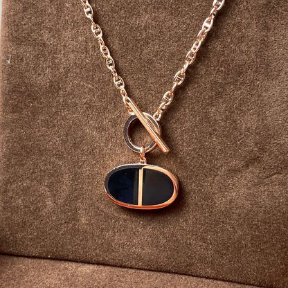 [moco jewelrys]KETTE VERSO SCHWARZE KERAMIK-HALSKETTE