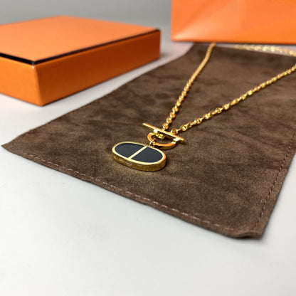 [moco jewelrys]KETTE VERSO SCHWARZE KERAMIK-HALSKETTE