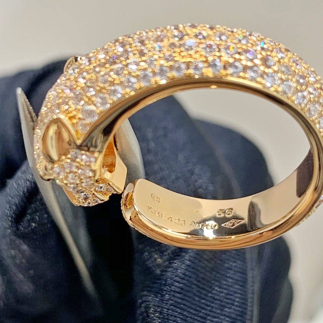 ¡®Moco¡¯PANTHERE PINK GOLD DIAMOND RING