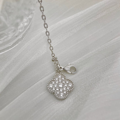 [moco jewelrys]KLEE 5 MOTIVE SILBER DIAMANTEN HALSKETTE