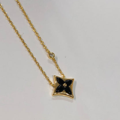 [moco jewelrys]STAR BLACK MOP NECKLACE