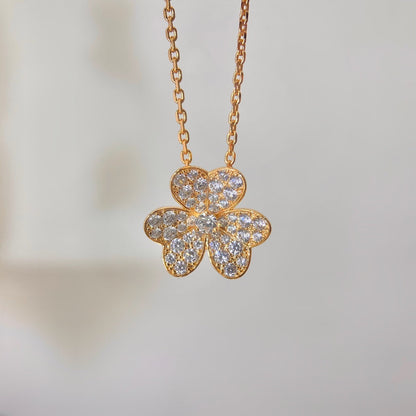 [moco jewelrys]BLUMEN-DIAMANT-HALSKETTE