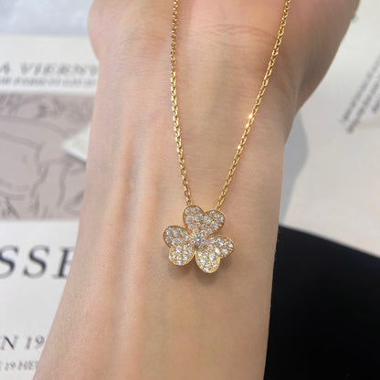 [moco jewelrys]BLUMEN-DIAMANT-HALSKETTE