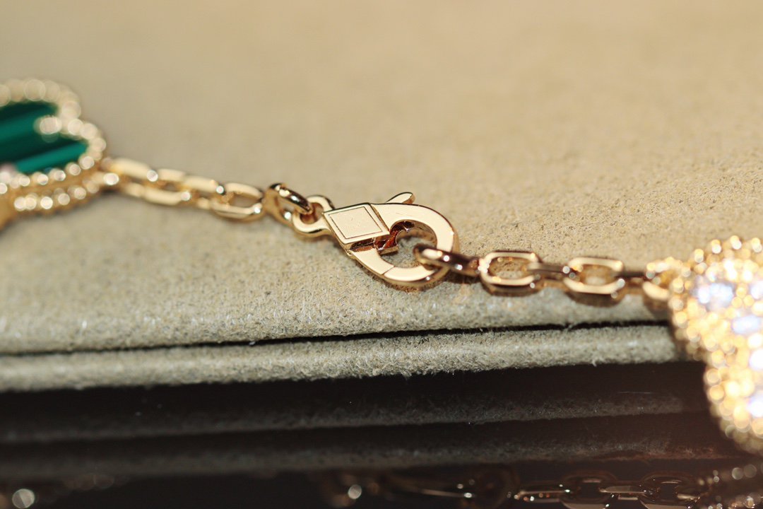 [moco jewelrys]CLOVER 20 MOTIFS ONYX ROSE GOLD