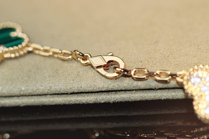 [moco jewelrys]CLOVER 20 MOTIFS ONYX ROSE GOLD