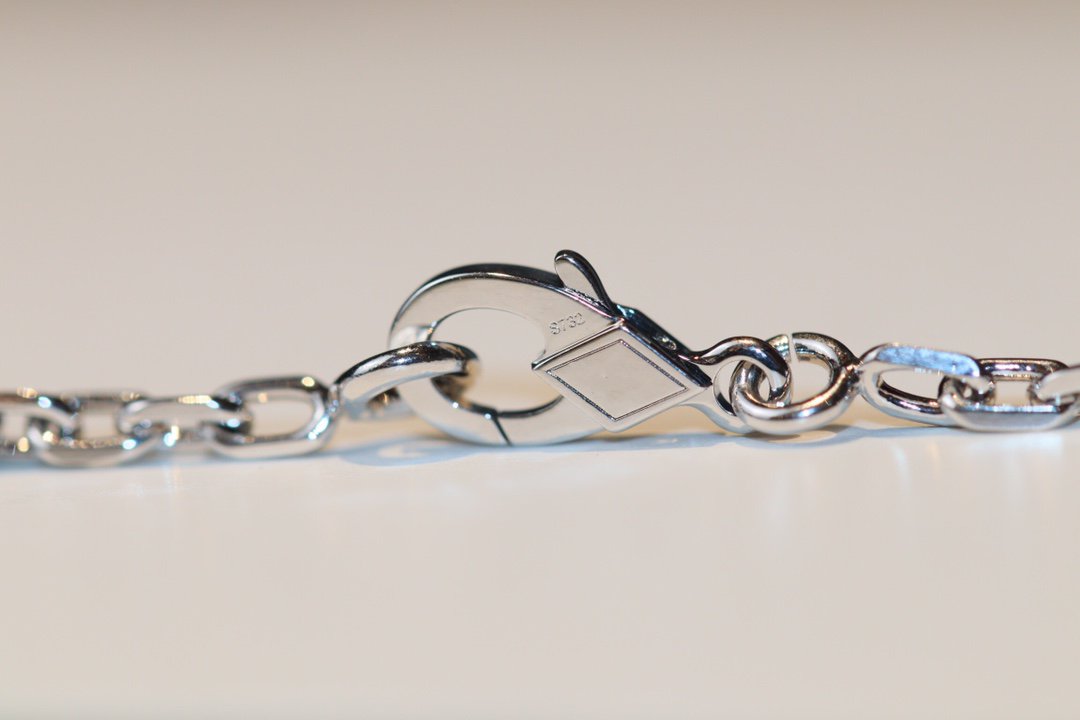 [moco jewelrys]CLOVER 20 MOTIFS ONYX DIAMOND SILVER