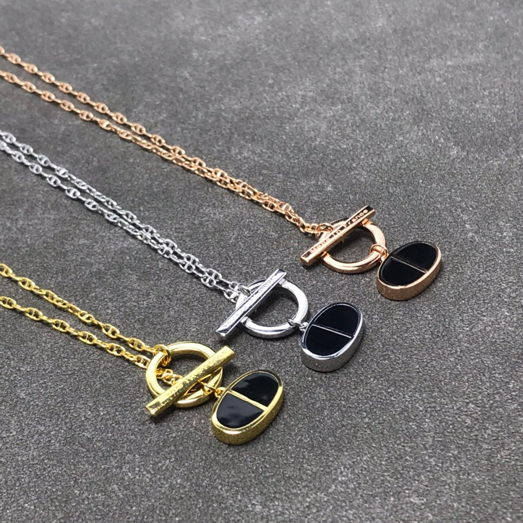 [moco jewelrys]CHAINE VERSO BLACK CERAMIC HALSKETTE
