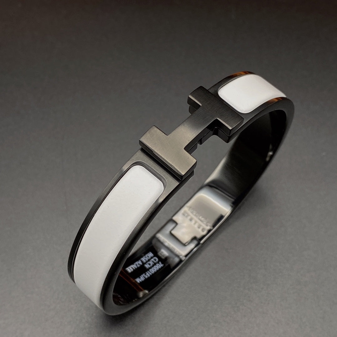 ¡®Moco¡¯H BRACELET 12MM BLACK WHITE CERAMIC