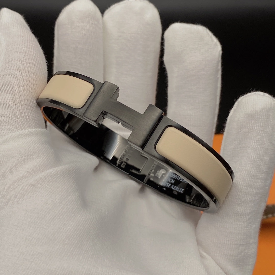¡®Moco¡¯H BRACELET 12MM BLACK BEIGE CERAMIC