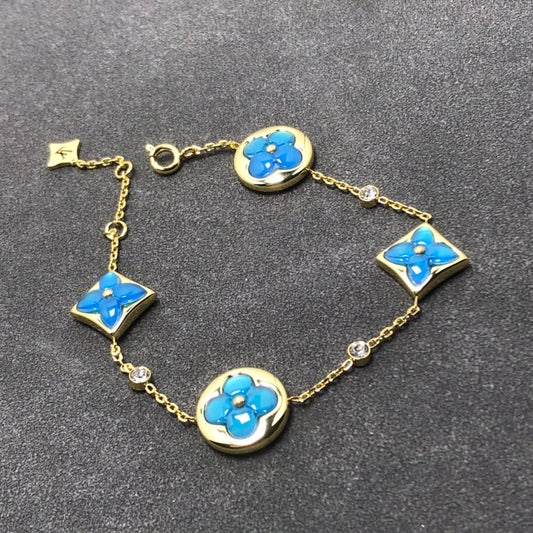 [moco jewelrys]STERN- UND SONNEN-TÜRKIS MIT 4 MOTIVEN UND 3 DIAMANTEN