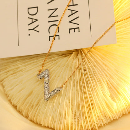 [moco jewelrys]VOLT SILVER DIAMOND PEDANT NECKLACE